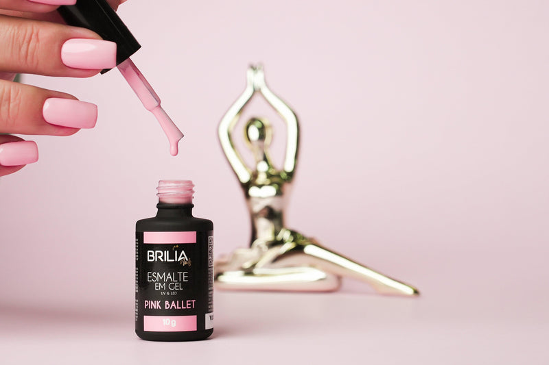 Esmalte Em Gel Pink Ballet - Brilia Nails