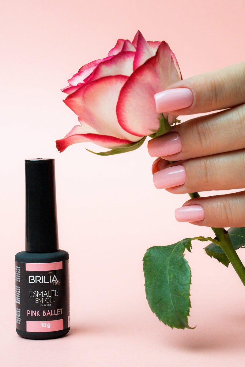 Esmalte Em Gel Pink Ballet - Brilia Nails