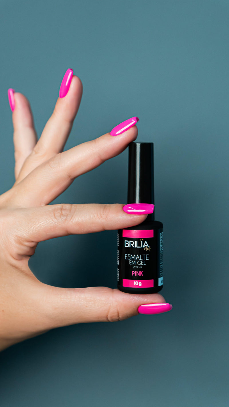 Esmalte Em Gel Pink - Brilia Nails
