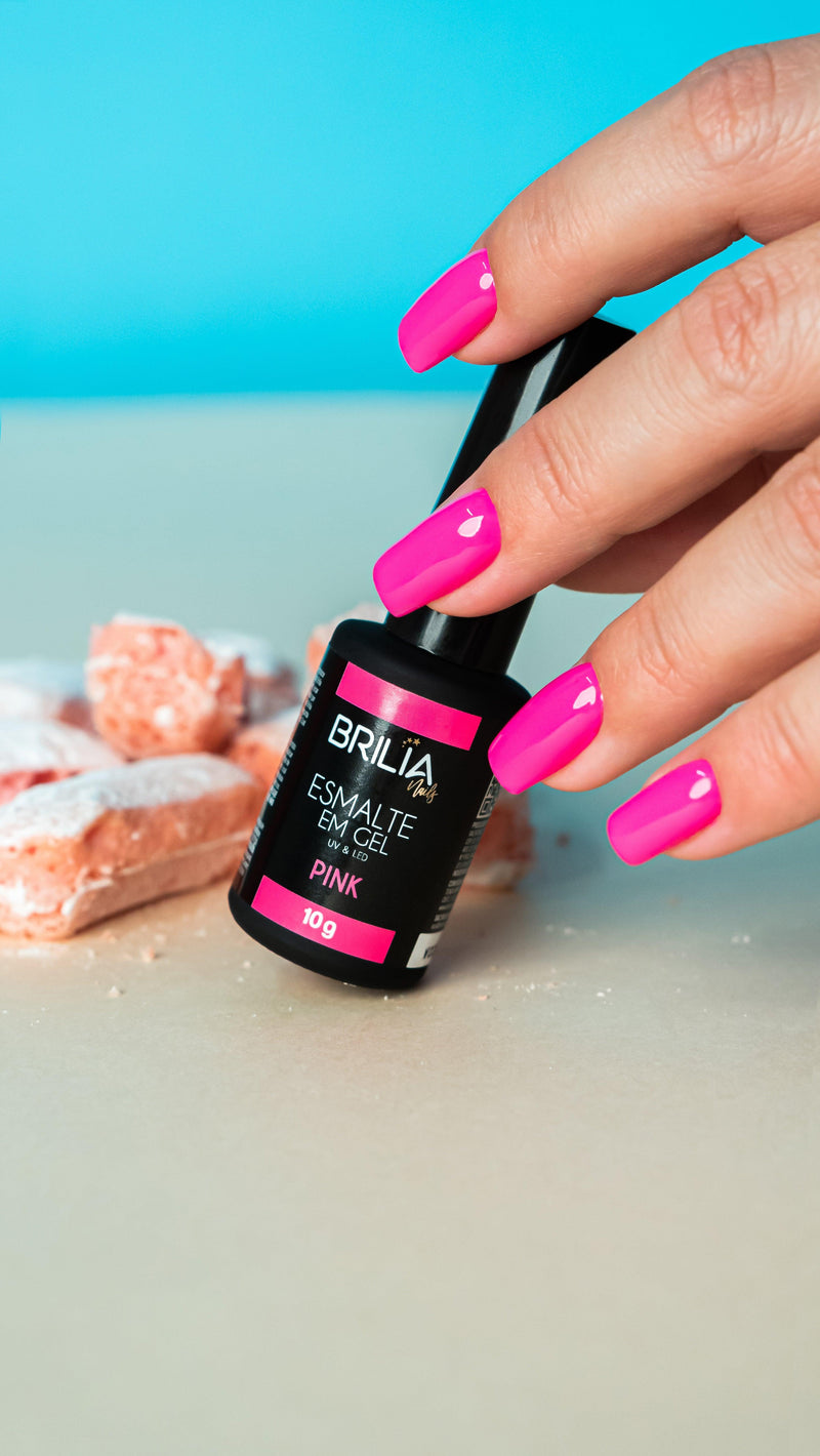 Esmalte Em Gel Pink - Brilia Nails