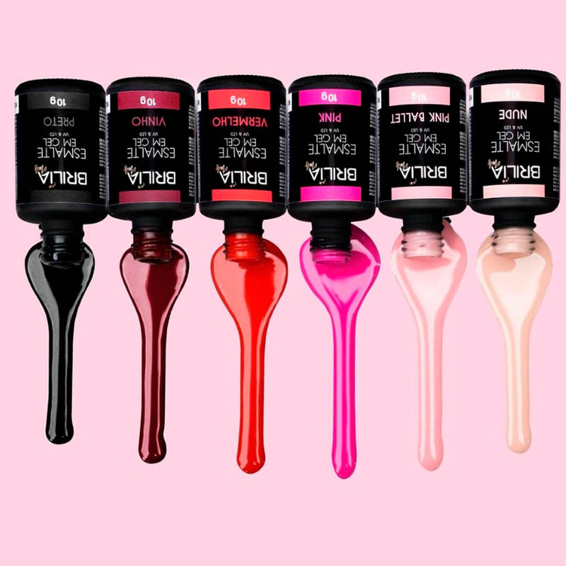 Kit Esmalte em Gel brilia