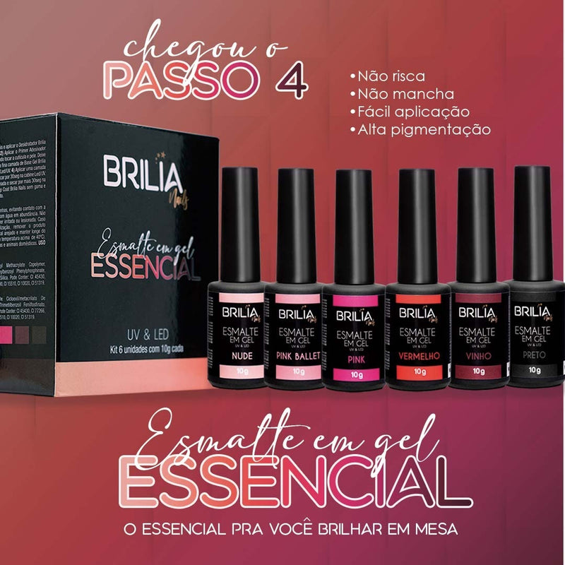 Kit Esmalte em Gel brilia