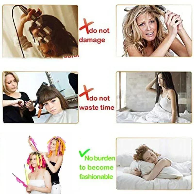 modelador de cabelo  rolos