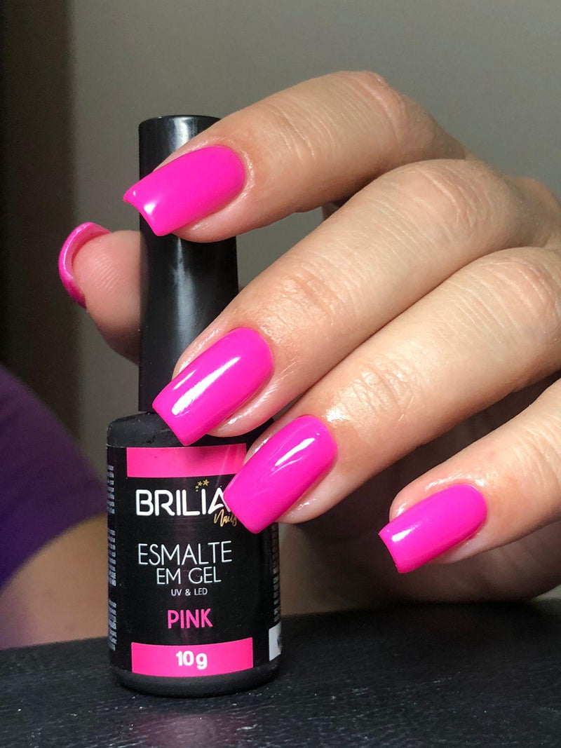 Esmalte Em Gel Pink - Brilia Nails
