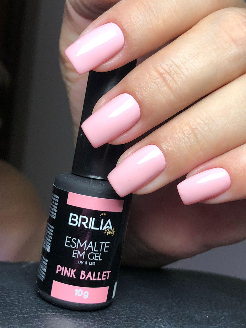 Esmalte Em Gel Pink Ballet - Brilia Nails